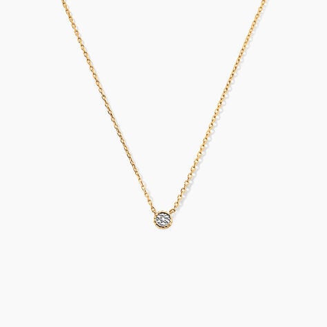 Collier Mon 1er Diamant Or Jaune Diamant - Colliers Femme | Histoire d’Or