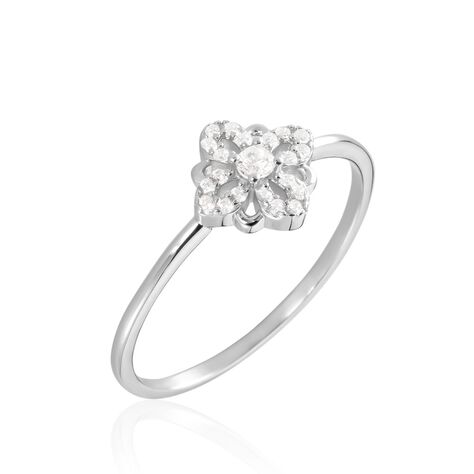 Bague Isia Argent Blanc Oxyde De Zirconium - Bagues avec pierre Femme | Histoire d&rsquo;Or