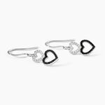 Boucles D'oreilles Pendantes Lio Argent Blanc Oxyde De Zirconium - Boucles d'oreilles fantaisie Femme | Histoire d&rsquo;Or