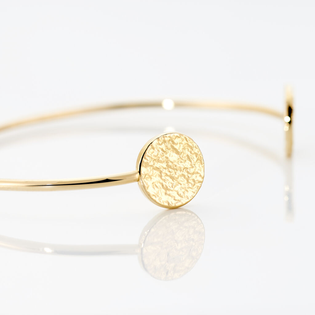 Bracelet Jonc Blanka Plaqu&eacute; Or Jaune - Bracelets joncs Femme | Histoire d&rsquo;Or