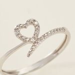 Bague Urias Or Blanc Diamant - Bagues avec pierre Femme | Histoire d&rsquo;Or