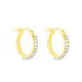 Créoles Sandrine Or Jaune Strass - Boucles d'oreilles créoles Femme | Histoire d’Or