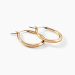 Cr&eacute;oles Olivia Ovale Plaqu&eacute; Or Jaune - Boucles d'oreilles cr&eacute;oles Femme | Histoire d&rsquo;Or