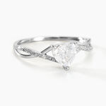 Bague Or Blanc Clothilde Oxyde De Zirconium - Bagues solitaires Femme | Histoire d&rsquo;Or