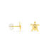 Boucles D'oreilles Puces Almahae Tortue Or Jaune - Clous d'oreilles Enfant | Histoire d’Or
