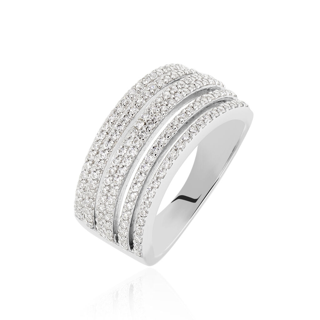 Bague Ilyana Argent Oxyde De Zirconium - Bagues avec pierre Femme | Histoire d’Or