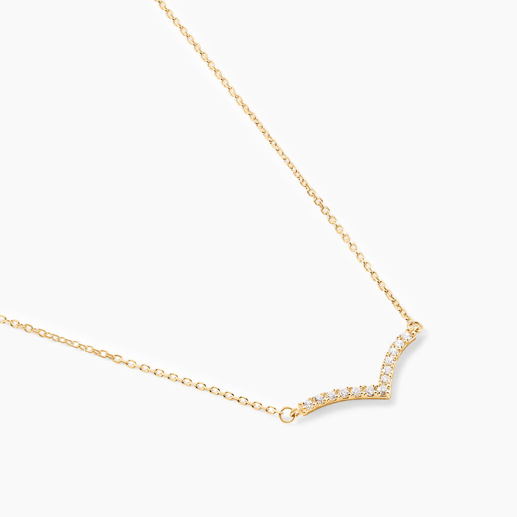 Collier Mohini Or Jaune Oxyde De Zirconium - Colliers Femme | Histoire d&rsquo;Or