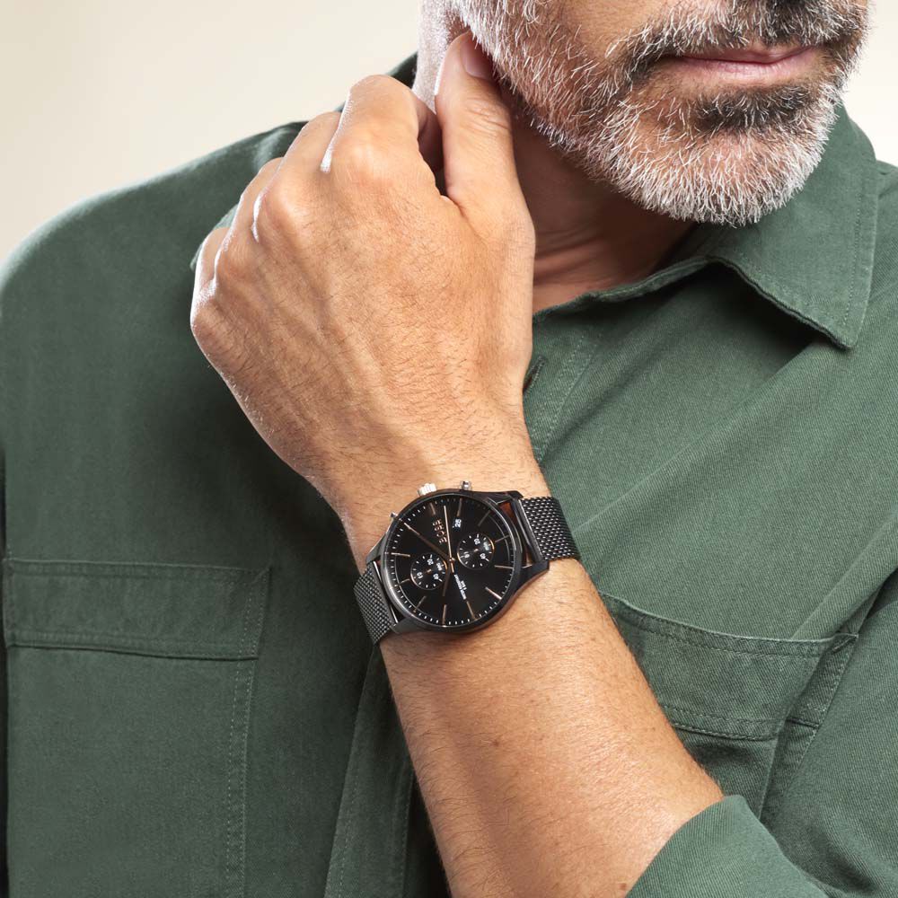 Montre on sale boss acier