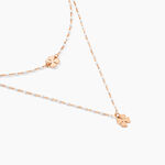 Collier Mimosa Argent Rose - Ras de cou Femme | Histoire d&rsquo;Or