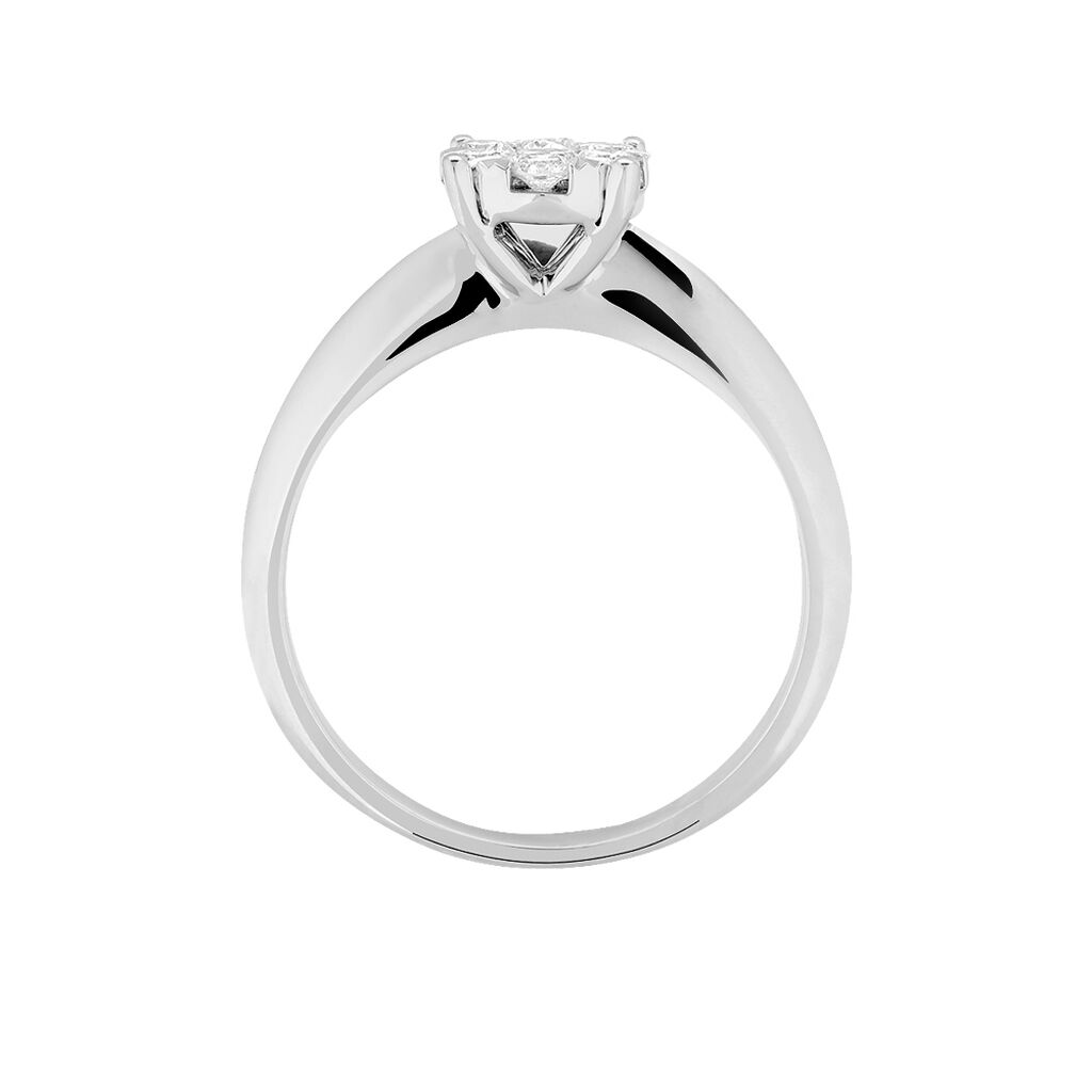 Bague Solitaire Dream Or Blanc Diamant - Bagues solitaires Femme | Histoire d’Or