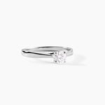 Bague Solitaire One Platine Blanc Diamant - Bagues solitaires Femme | Histoire d&rsquo;Or