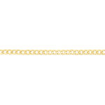 Bracelet Iris Or Jaune Maille Gourmette - Bracelets cha&icirc;ne Femme | Histoire d&rsquo;Or