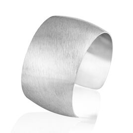 Bracelet Manchette Alexia Acier Blanc - Bracelets fantaisie Femme | Histoire d’Or