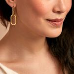 Boucles D'oreilles Pendantes Urban Line Acier Dor&eacute; - Boucles d'oreilles fantaisie Femme | Histoire d&rsquo;Or