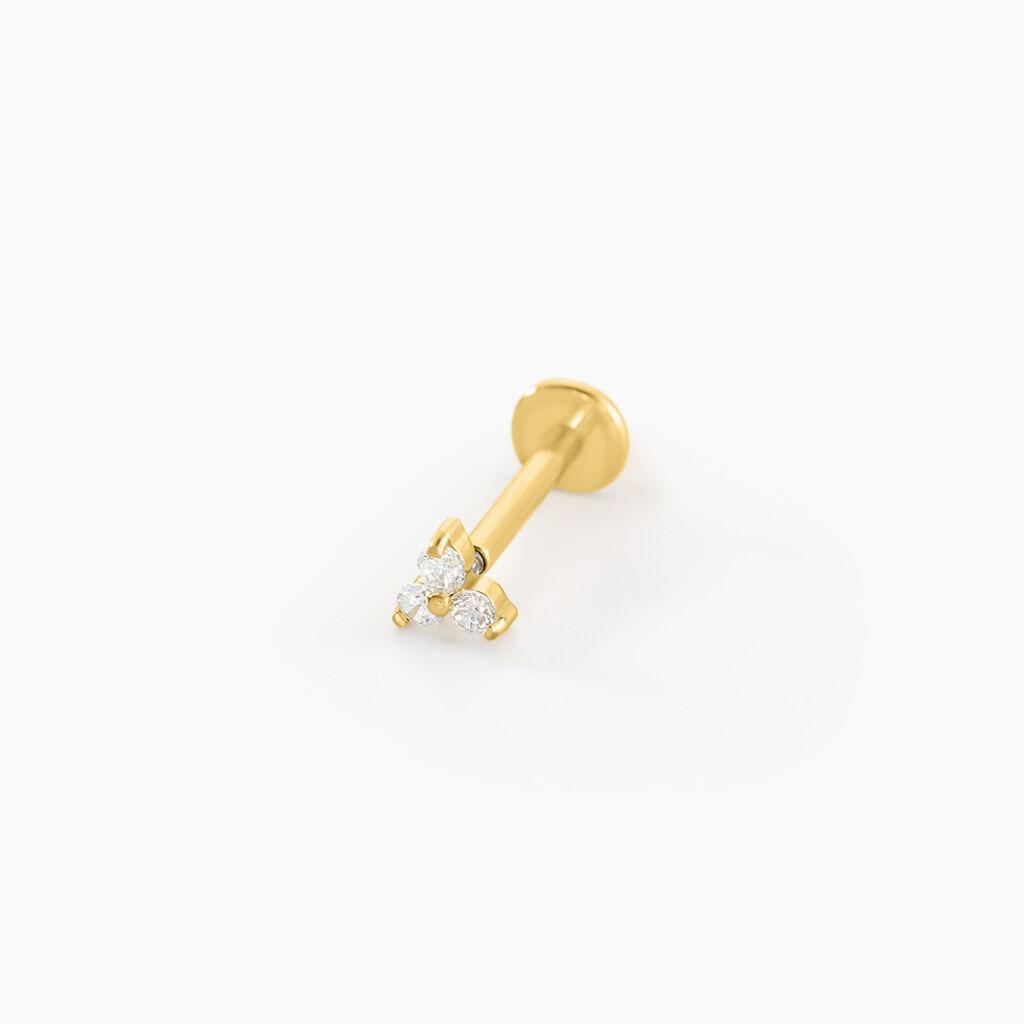 Piercing Joye Titane Doré Oxyde De Zirconium - Bijoux Femme | Histoire d’Or