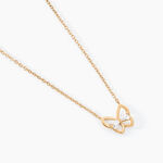 Collier Jelissa Plaqu&eacute; Or Jaune Oxyde De Zirconium - Colliers fantaisie Femme | Histoire d&rsquo;Or