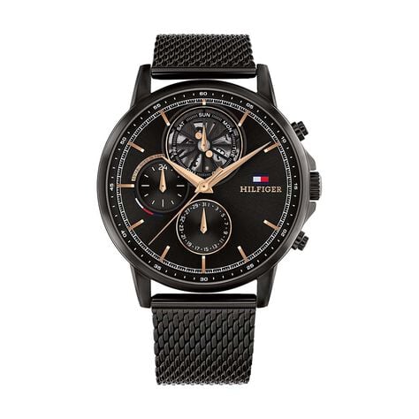 Montre Tommy Hilfiger Stewart Noir - Montres Homme | Histoire d&rsquo;Or