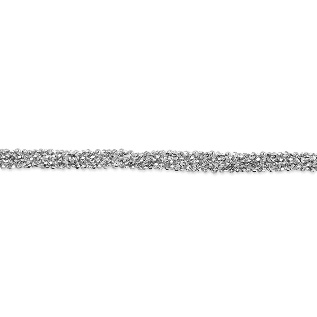 Bracelet Abie Torsade Argent Blanc - Bracelets Femme | Histoire d’Or