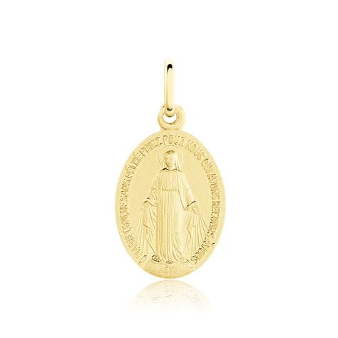 Pendentif Marie Or Jaune - Pendentifs Baptême Famille | Histoire d’Or