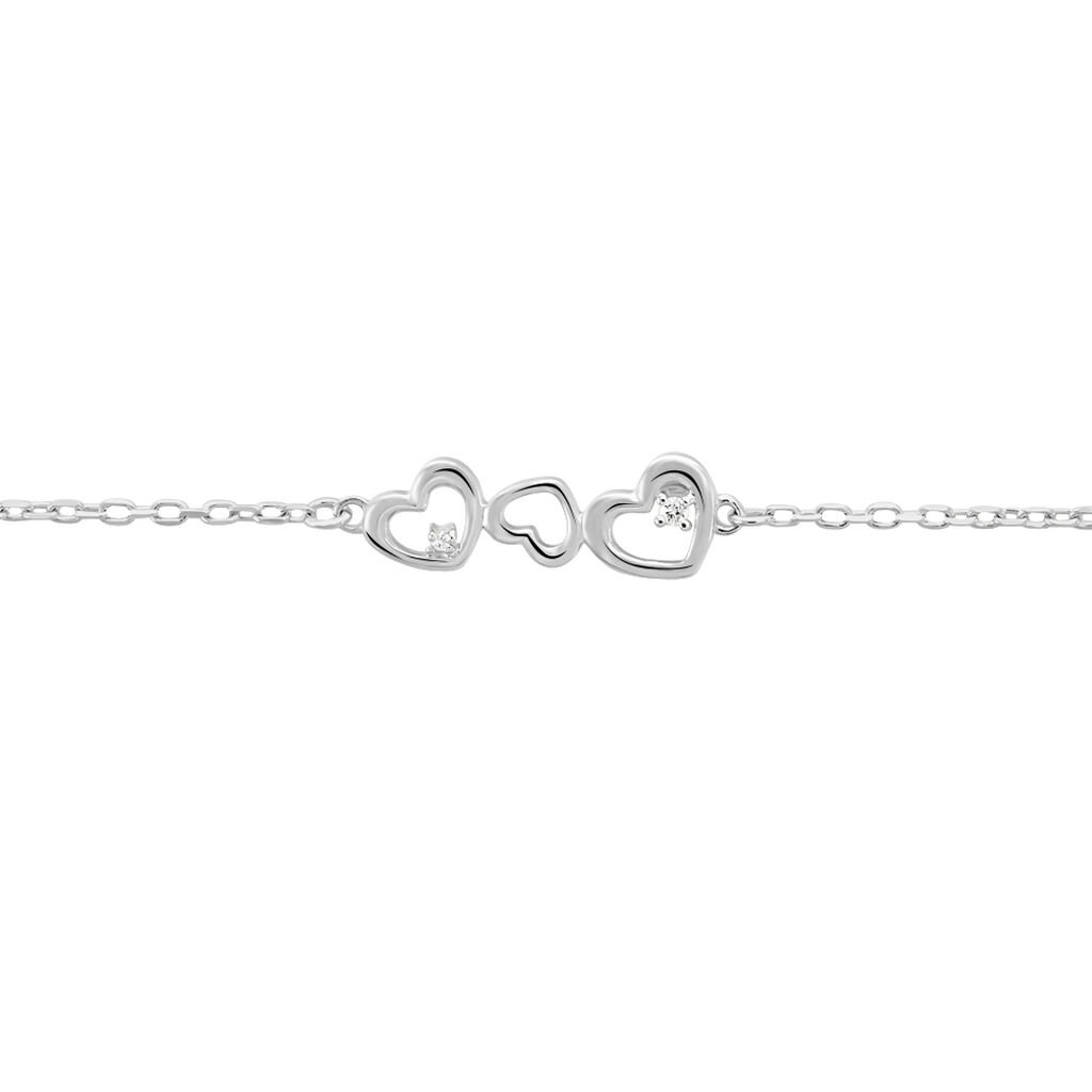 Bracelet Yolaine Argent Blanc Oxyde De Zirconium - Bracelets Femme | Histoire d’Or