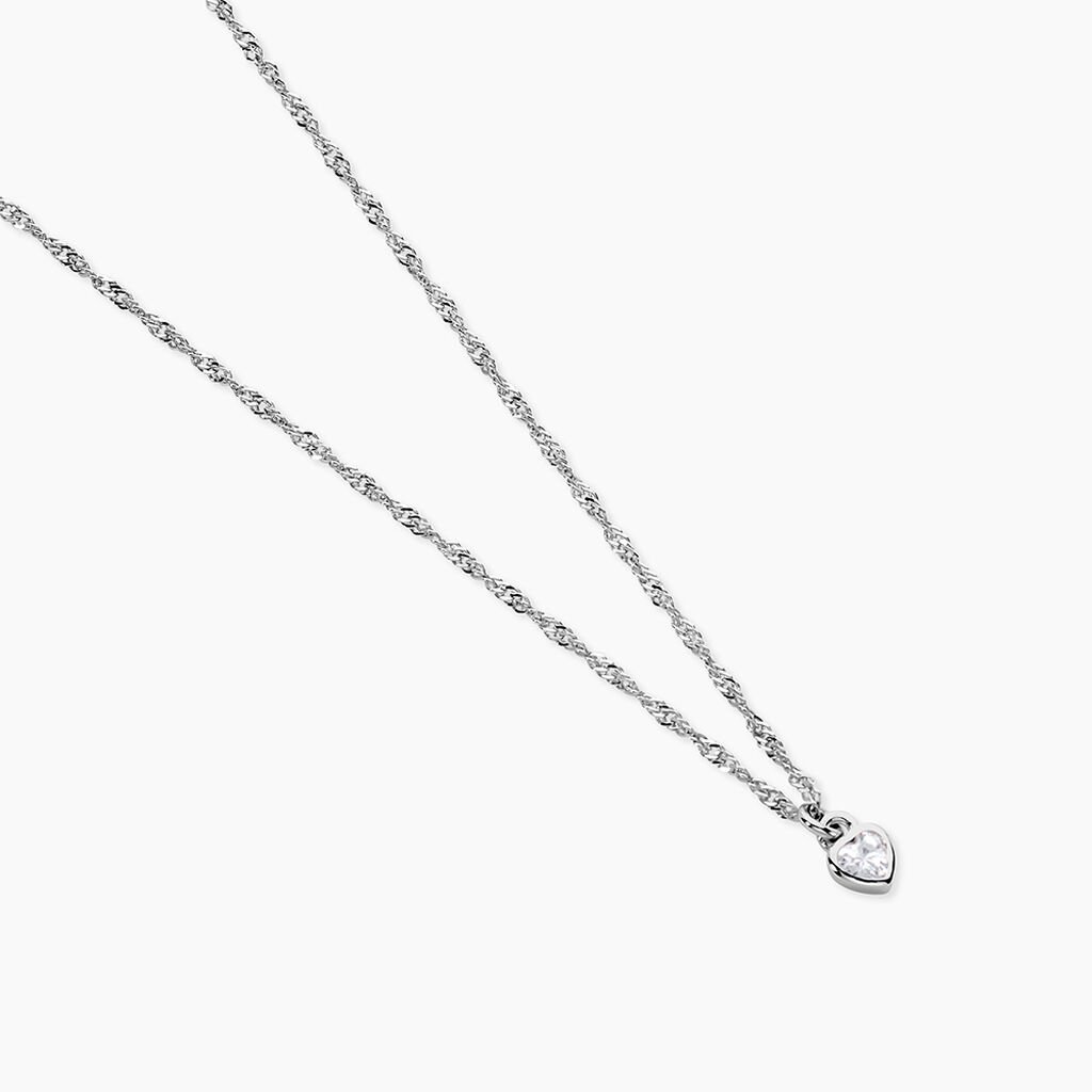 Collier Marciana Argent Blanc Oxyde De Zirconium - Colliers fantaisie Femme | Histoire d’Or
