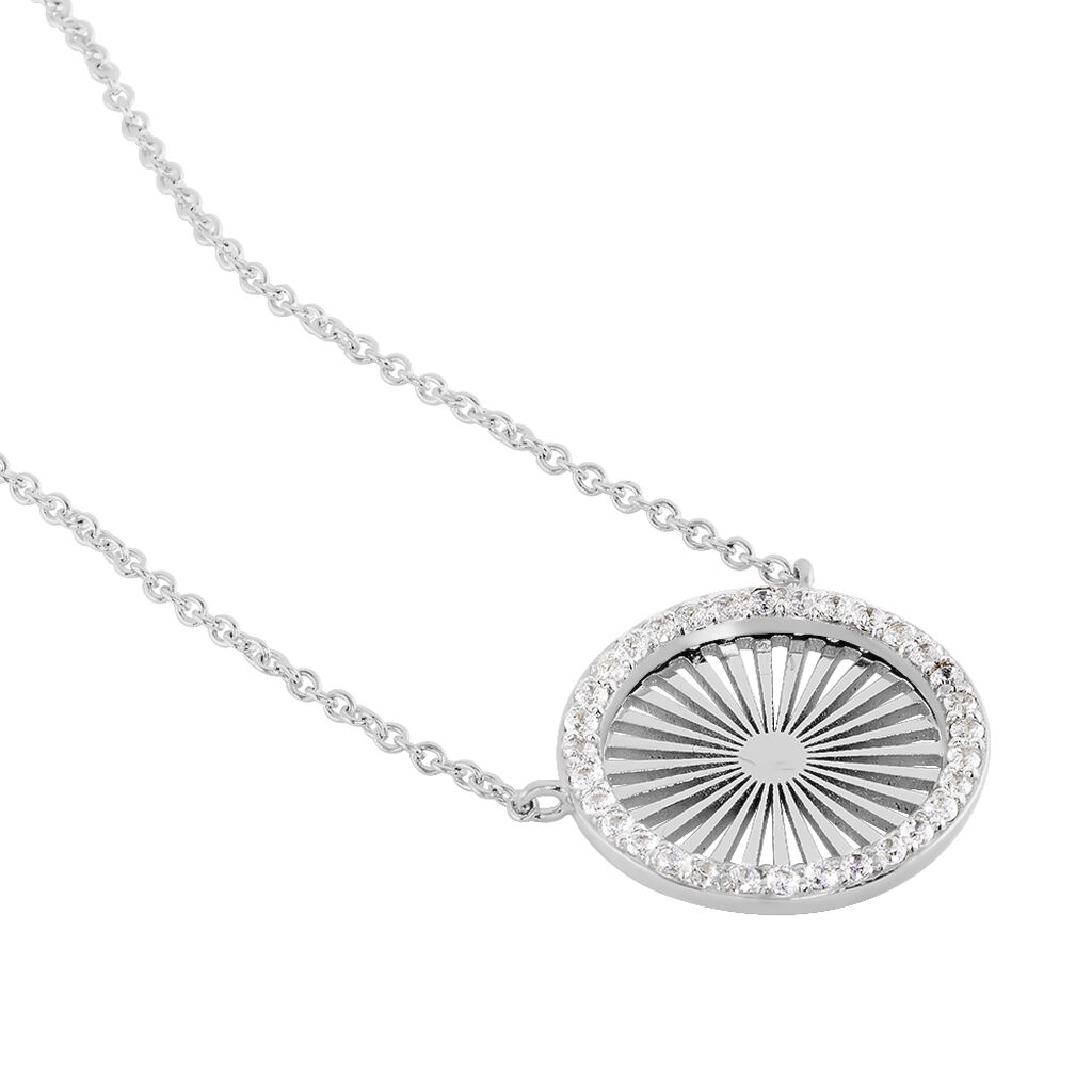 Collier Feliz Argent Blanc Oxyde De Zirconium - Colliers fantaisie Femme | Histoire d&rsquo;Or