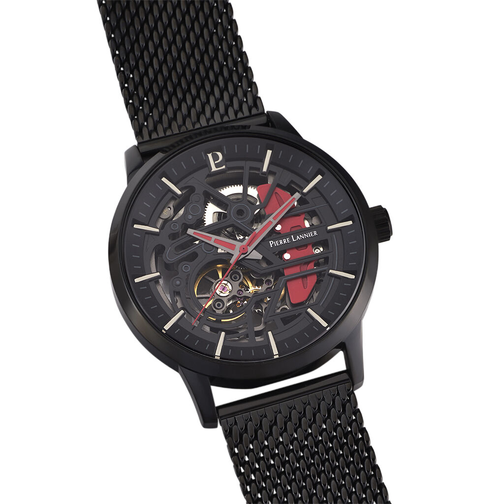 Montre Pierre Lannier Paddock Noir - Montres Homme | Histoire d’Or