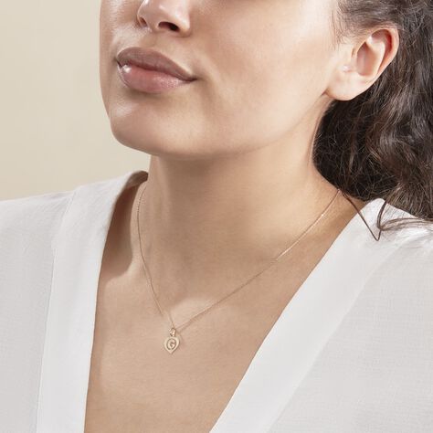 Pendentif Eudocie Coeur Lettre Or Jaune - Pendentifs Coeur Famille | Histoire d’Or