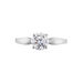Bague Solitaire Or Blanc Caharus Oxyde De Zirconium - Bagues solitaires Femme | Histoire d’Or