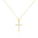 Collier Canice Croix Or Jaune Diamant - Colliers Femme | Histoire d’Or