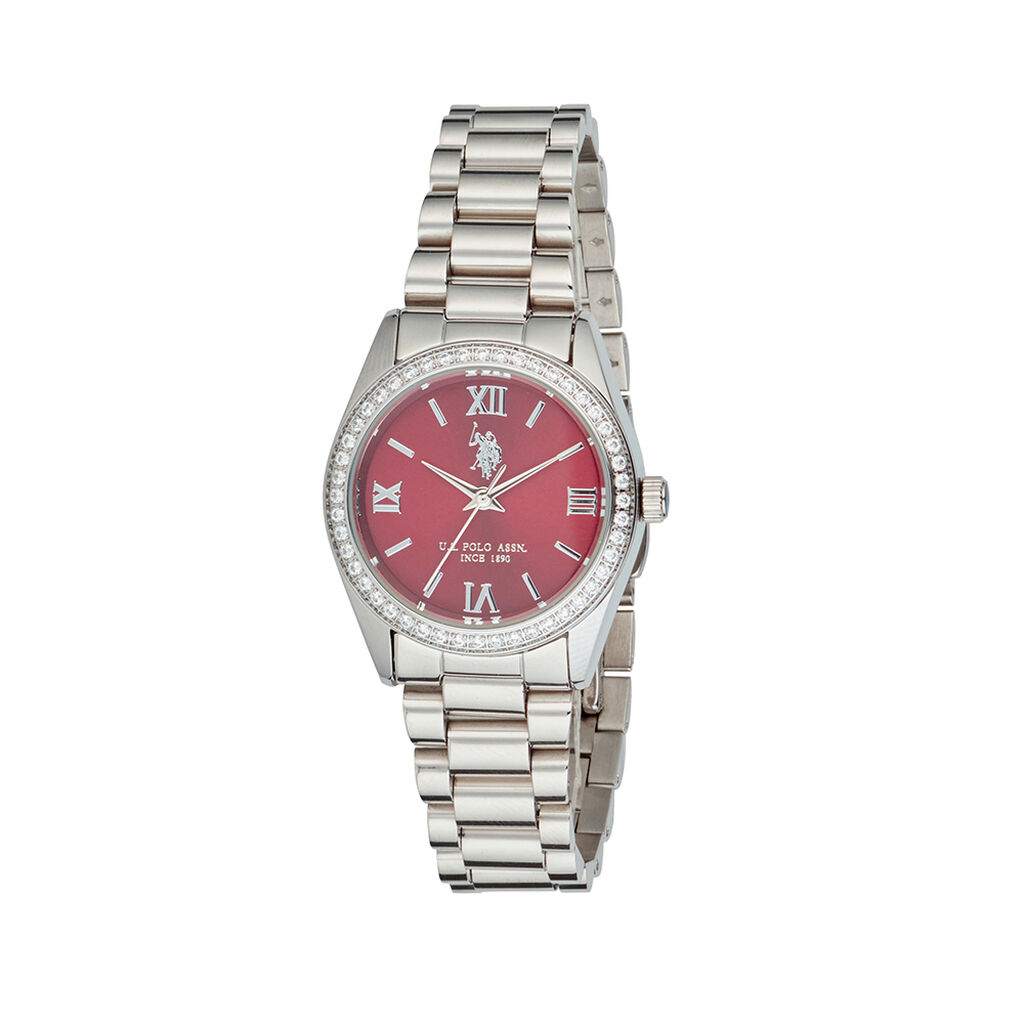Montre U.S. Polo Us Polo Melanie Bordeaux - Montres Femme | Histoire d&rsquo;Or
