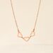 Collier Trinity Argent Rose - Ras de cou Femme | Histoire d’Or