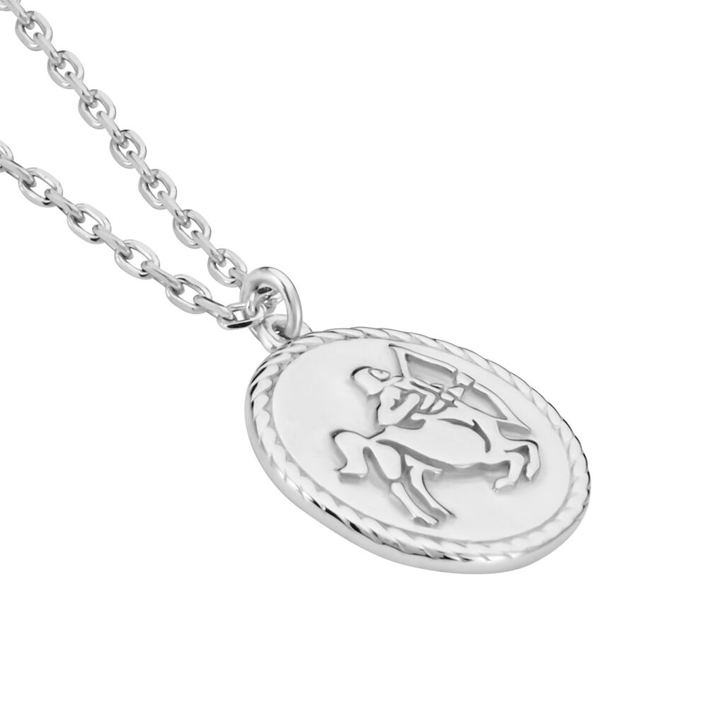 Collier Argent Blanc Lew - Colliers Zodiaque Homme | Histoire d’Or