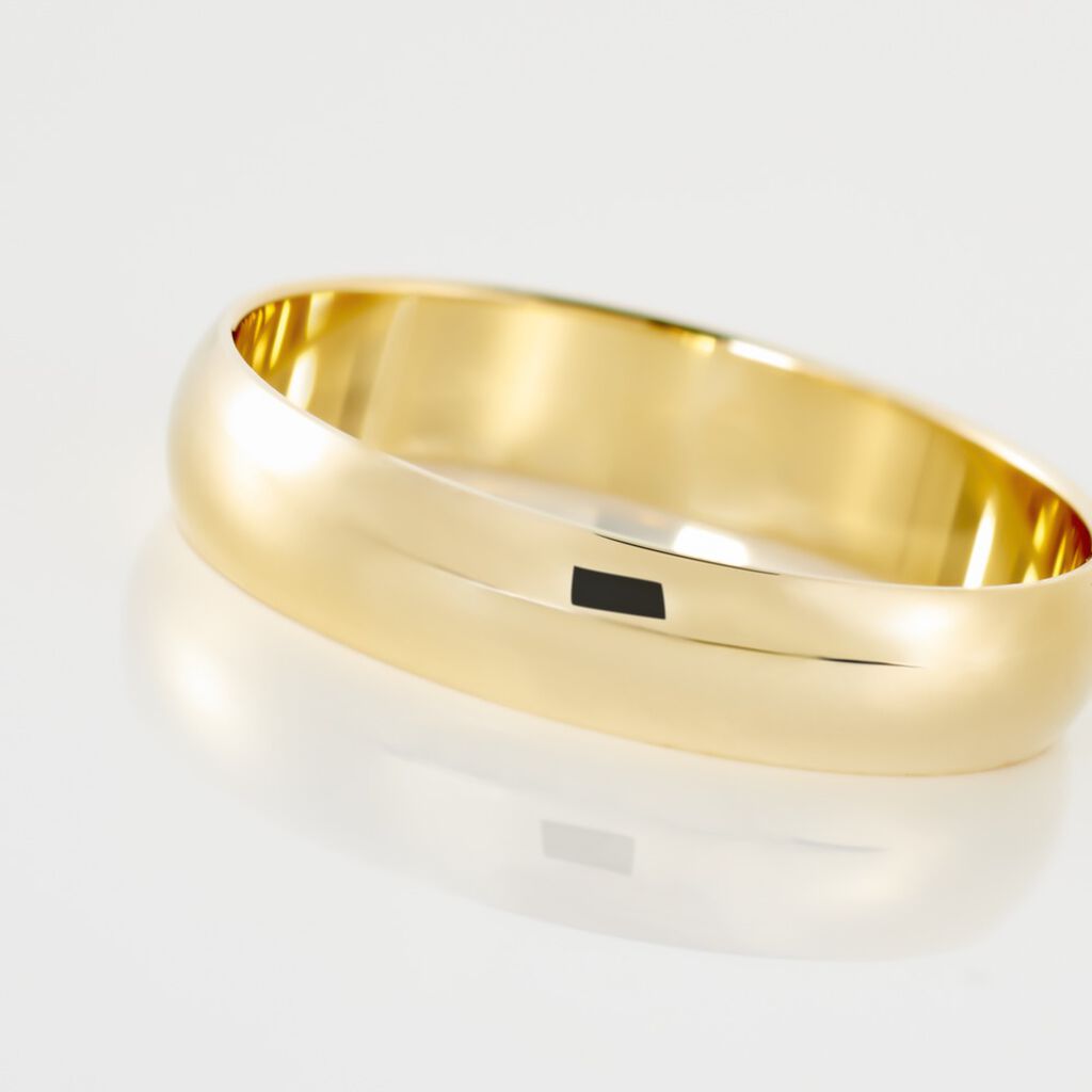 Alliance Meredithe Demi Jonc Classique Or Jaune - Alliances Famille | Histoire d’Or