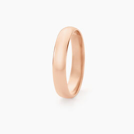 Alliances Argent Rose Alexyne Jonc Bombe 4mm - Alliances Homme | Histoire d’Or