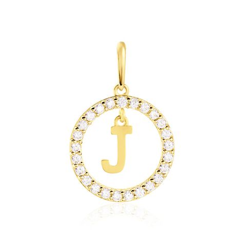 Pendentif Gabe Or Jaune Oxyde De Zirconium - Pendentifs Femme | Histoire d’Or