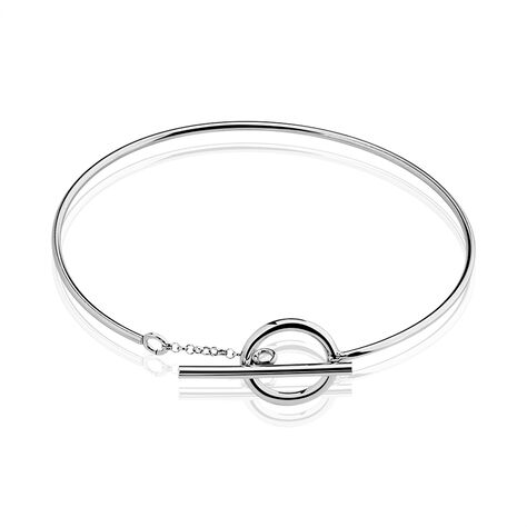 Bracelet Jonc Marie-capucine Argent Blanc - Bracelets joncs Femme | Histoire d’Or