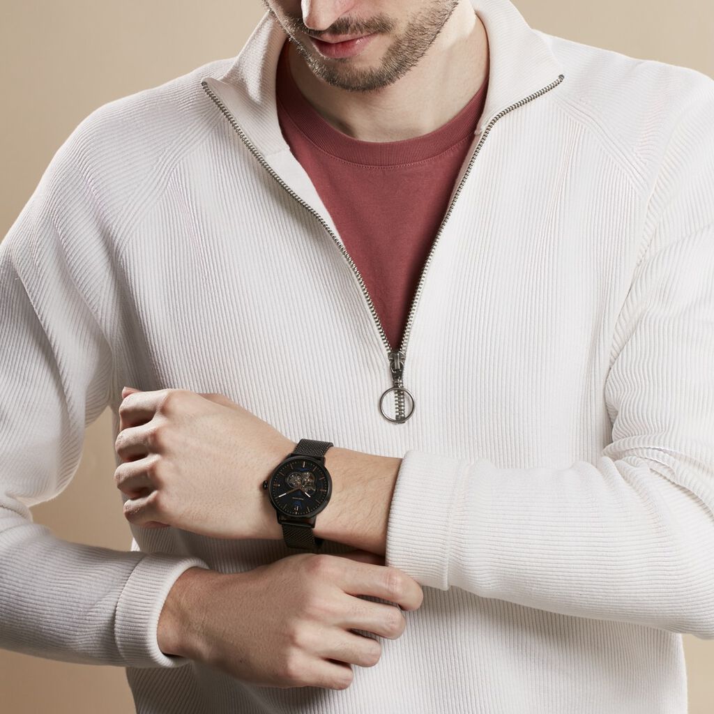 Montre Pierre Lannier Trio Noir - Montres Homme | Histoire d’Or