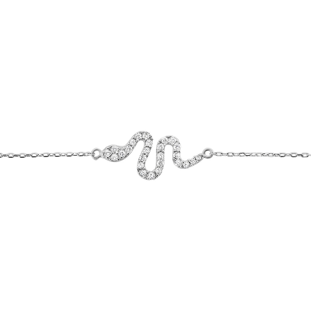 Bracelet Eponine Argent Blanc Oxyde De Zirconium - Bracelets Femme | Histoire d’Or