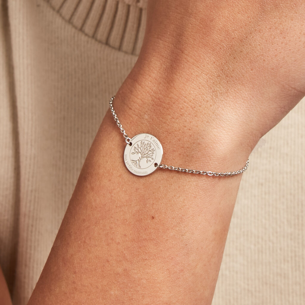 Bracelet Jollene Argent Blanc - Bracelets Femme | Histoire d’Or