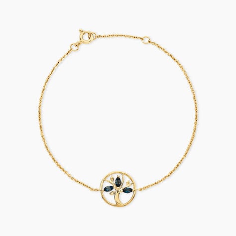 Bracelet Baylee Argent Dor&eacute; A L'Or 750/1000 Topaze - Bracelets Femme | Histoire d&rsquo;Or