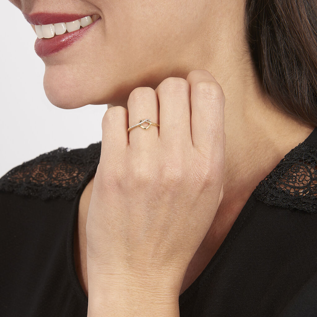 Bague Mona-lisa Or Jaune Diamant - Bagues avec pierre Femme | Histoire d’Or