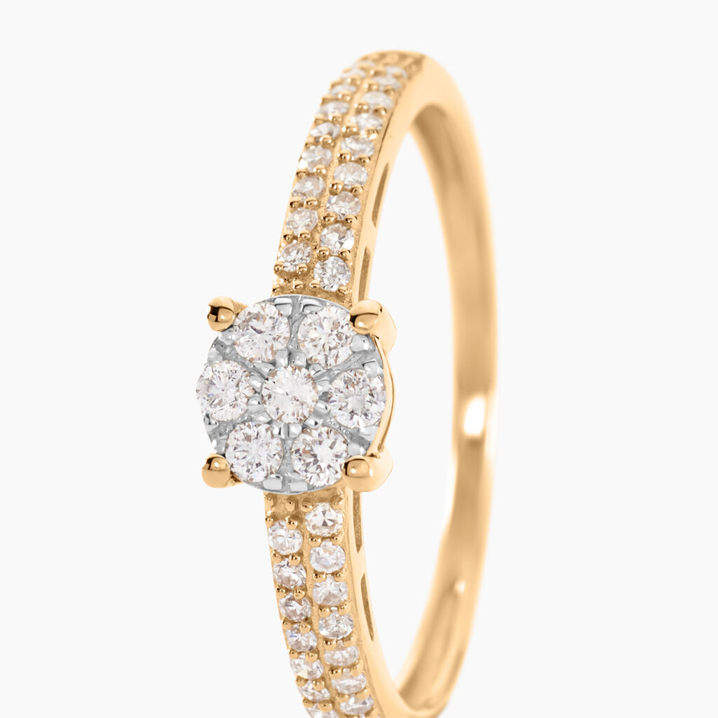 Bague Or Jaune Julia Diamants - Bagues avec pierre Femme | Histoire d’Or