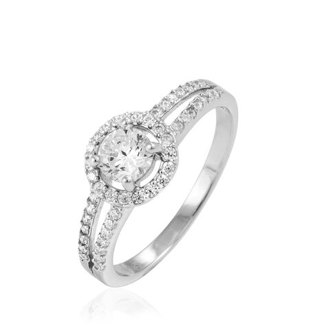 Bague Solitaire Titemae Argent Blanc Oxyde De Zirconium - Bagues solitaires Femme | Histoire d’Or