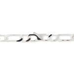 Bracelet Identit&eacute; Anilo Maille Alternee 1/1 Argent Blanc - Gourmettes Homme | Histoire d&rsquo;Or