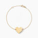 Bracelet Coeur Gravable Or Jaune - Bracelets Coeur Femme | Histoire d’Or