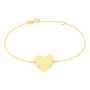 Bracelet Coeur Gravable Or Jaune