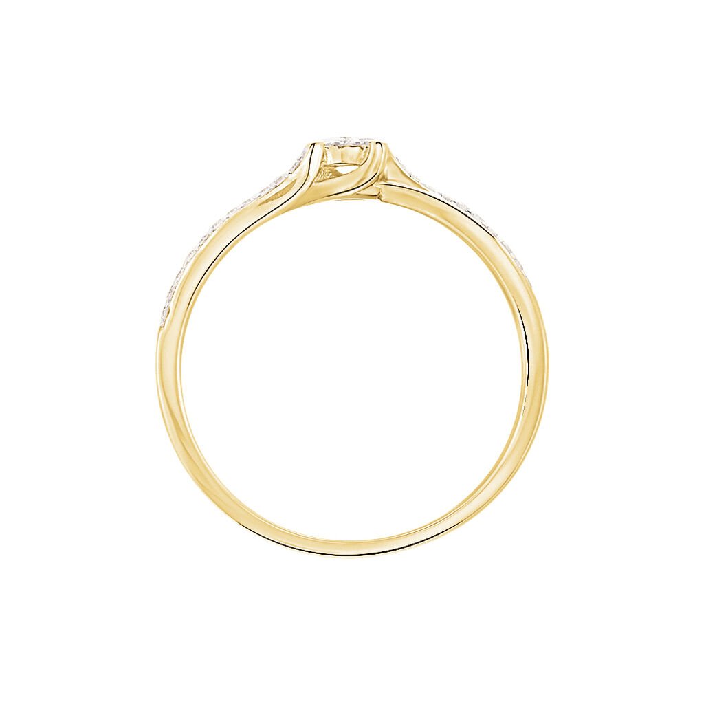 Bague Callysta Or Jaune Diamant - Bagues avec pierre Femme | Histoire d&rsquo;Or