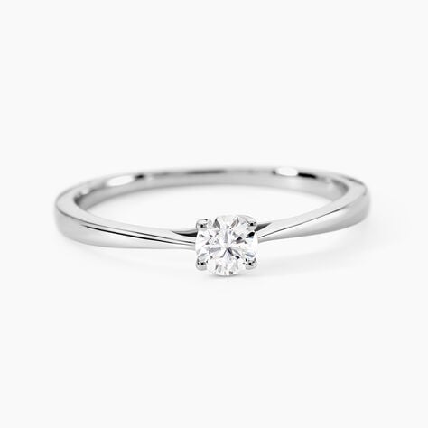 Bague Solitaire One Platine Blanc Diamant - Bagues solitaires Femme | Histoire d&rsquo;Or