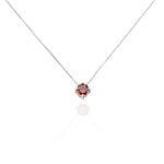 Collier Dwight Argent Blanc Oxyde De Zirconium Rouge - Colliers fantaisie Femme | Histoire d&rsquo;Or